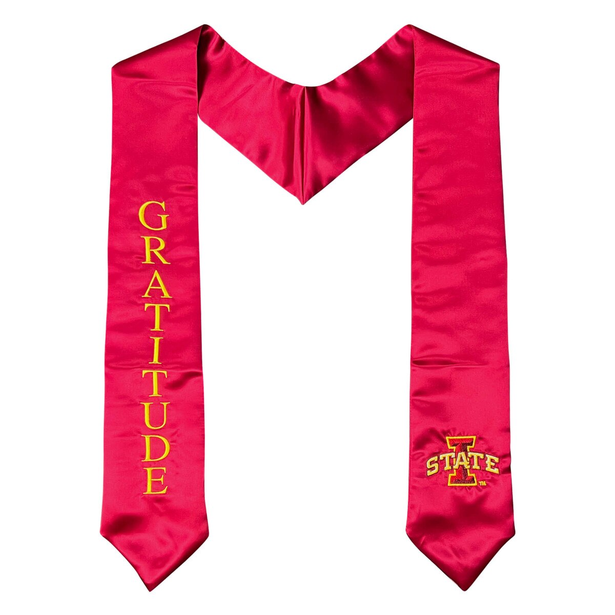 Cardinal Stole of Gratitude I-State Graduation Stole